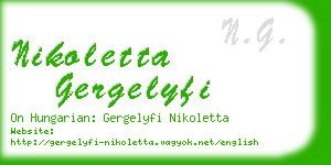 nikoletta gergelyfi business card